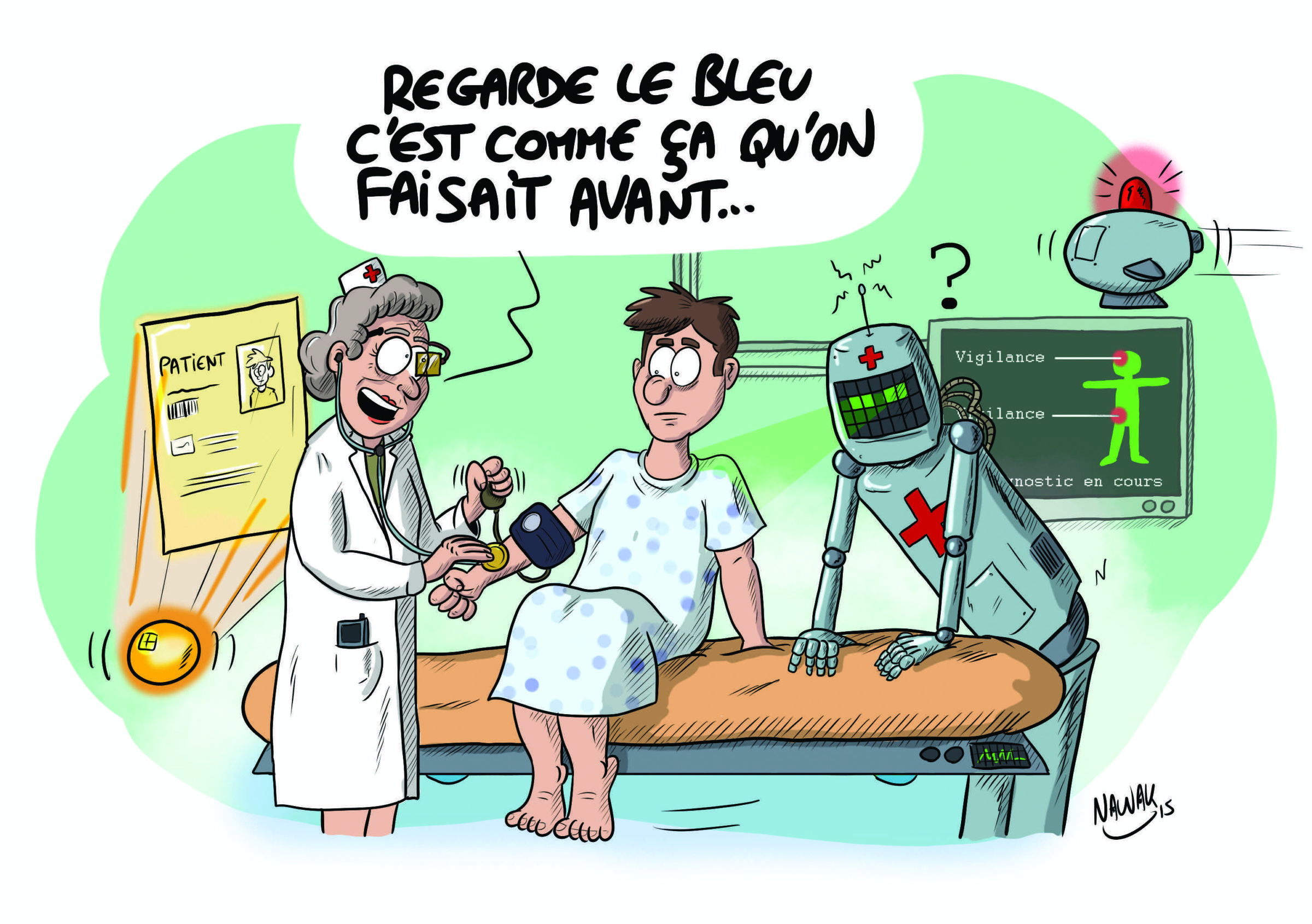 Infirmière en 2025  entre puces, robots et monitoring  Actusoins