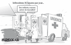 Infirmières : 16 heures par jour