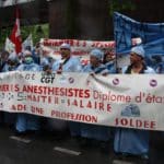 manifestation des infirmiers anesthésistes à paris