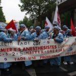 manifestation du collectif iade infirmier anesthésiste à paris