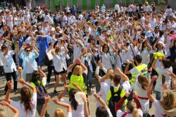 Ambiance festive lors de la manifestation des étudiants infirmiers le 12 mai 2011 - © Jiémel