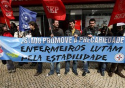 Manifestation des infirmières et infirmiers portugais - DR