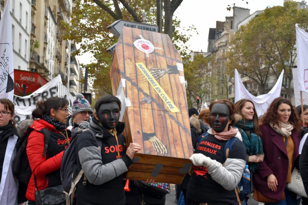 manifestation des infirmiers 8 novembre infirmiers libéraux en colère