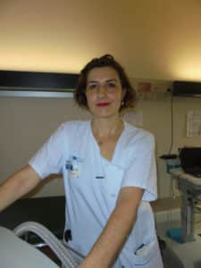 Emilie Debbah, infirmière en nutrition exerce à l'hôpital de jour de diabétologie et de nutrition de l'hôpital Bichat, à Paris.© DR. 