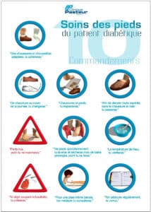 Soins des pieds du patient diabétique