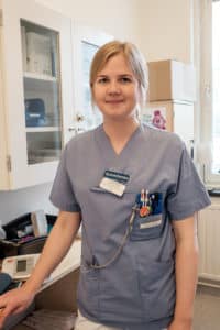 Vanja Pilotti, infirmière aux urgences pour victimes de violences sexuelles à l'hôpital Sud de Stockholm Vanja Pilotti, infirmière aux urgences pour victimes de violences sexuelles à l'hôpital Sud de Stockholm