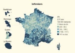 L'accessibilité géographique aux infirmiers libéraux s'améliore, malgré des inégalités