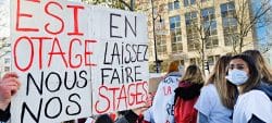 manifestation ESI étudiants en soins infirmier 10 décembre 2020