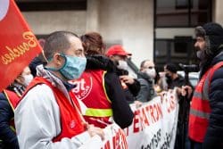 Après s'être rassemblés devant l'ARS PACA, les fidèles de la CGT se sont dirigés en cortège vers le conseil régional