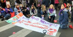 Journée internationale des droits des femmes : des soignantes dans la rue
