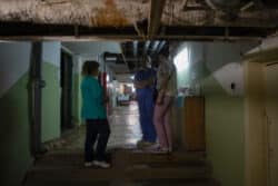 La maternité du centre de kiev est équipée d’un bunker pour se protéger des bombardements La maternité du centre de kiev est équipée d’un bunker pour se protéger des bombardements