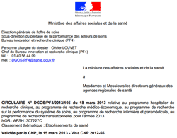 Financements de projets de recherche infirmière : c'est parti pour 2013 Financements de projets de recherche infirmière : c'est parti pour 2013