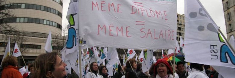 Les infirmières scolaires dans la rue