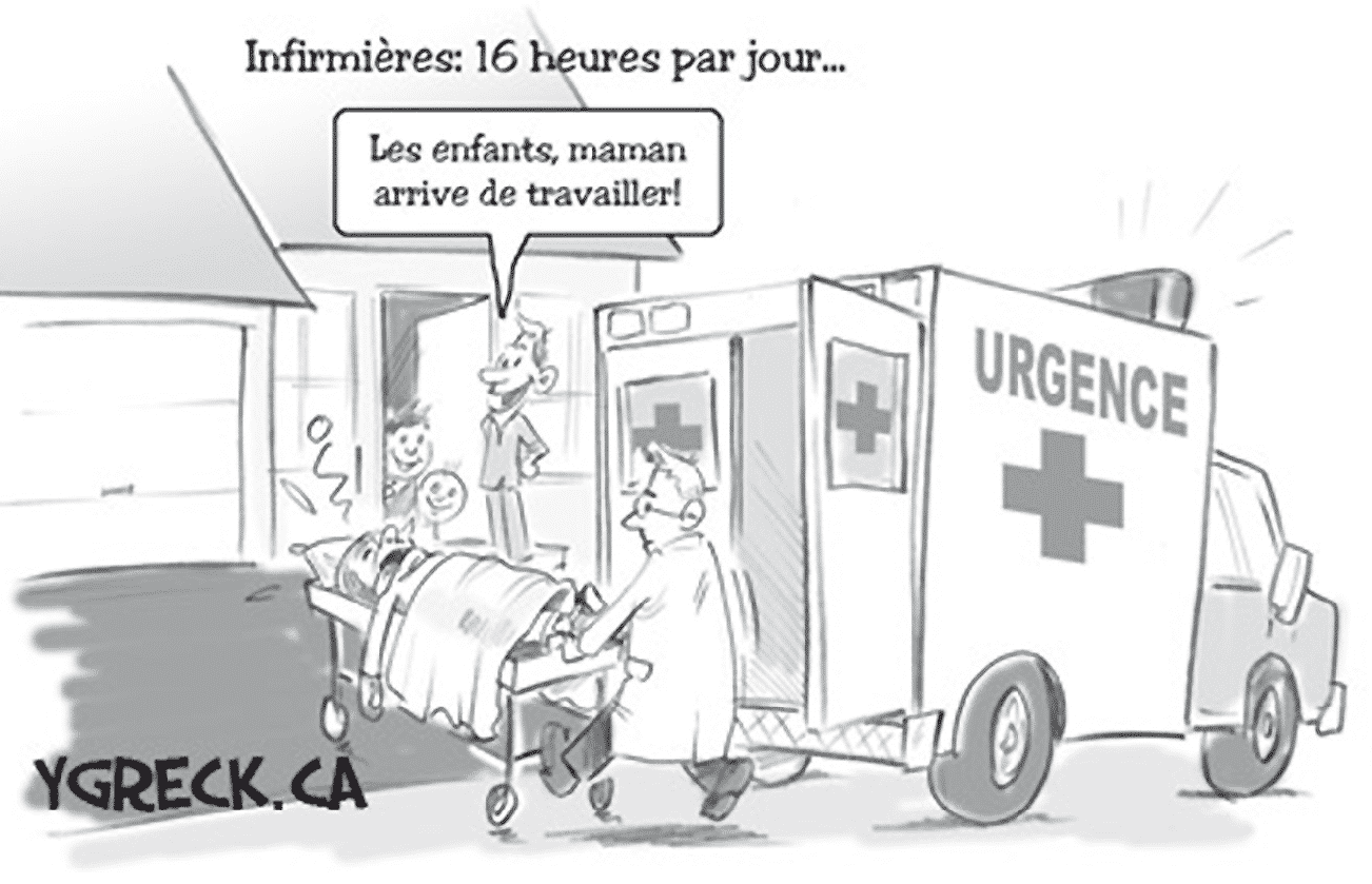 Infirmières : 16 heures par jour