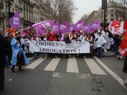 Journée d'action contre les ordres paramédicaux (infirmier, kinésithérapeute...) le mardi 20 mars Journée d'action contre les ordres paramédicaux (infirmier, kinésithérapeute...) le mardi 20 mars