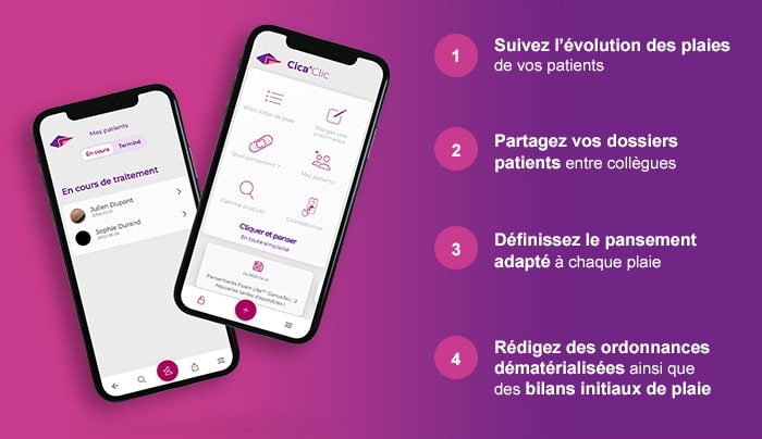 Facilitez la prise en charge de vos patients porteurs de plaies au quotidien grâce Cica’Clic