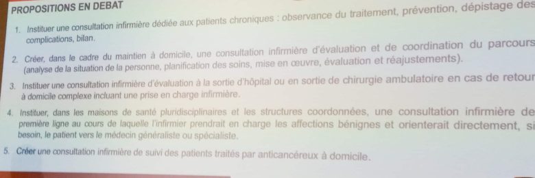 Clap de fin pour la “grande consultation” menée par l’Ordre Infirmier auprès des professionnels