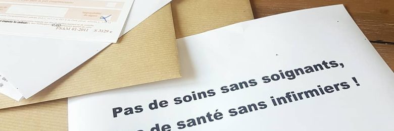 Deuxième flash-mob postale des infirmiers, destinée au gouvernement