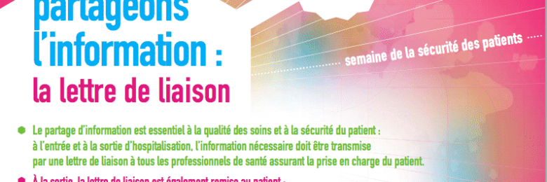 Vos affiches pour la semaine de la sécurité des patients