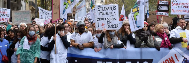 Manifestation unitaire pour infirmiers en colère