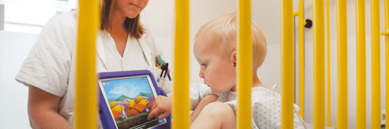 Contre l’anxiété des petits patients, des tablettes numériques Contre l’anxiété des petits patients, des tablettes numériques