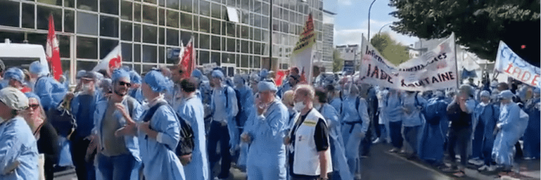 Les IADE dans la rue : ils revendiquent leur autonomie et un statut