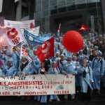 [EN IMAGES] Les infirmiers anesthésistes prennent la Bastille