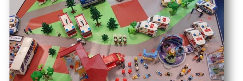 Des Playmobils pour former les professionnels de santé aux interventions d’urgence