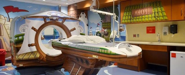 Un scanner entièrement décoré en pédiatrie